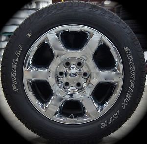20" 2013 Ford F150 F 150 Chrome Lariant Factory Wheels Rims Tires Expedition