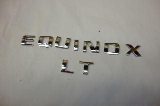 Chevrolet Equinox Lt Chrome Letter Emblems