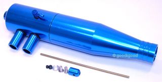 Kyosho Inferno MP 9 MP9 2 8 Blue Head Engine Pipe New