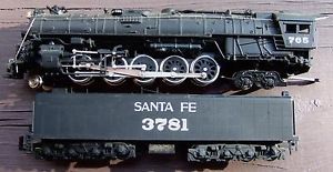 Bachmann Locomotive Train Engine Tender 765 Santa FE 16" Long HO Scale 3781