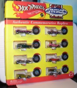 Hot Wheels 8 Car Vintage Set with Redline Tires incl Red Baron Twin Mill More
