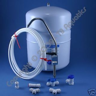 Reverse Osmosis 3 2 Gallon Tank Kit Faucet Chrome Water