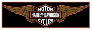 Poster Motorcycle Harley Davidson Wings Logo Slim