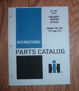 Cub Cadet 782 Tractor Twin Cylinder Air Cooled Engine Illustrated Parts List 2