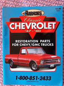 Harmon's Classic Chevrolet '47 '80 Chevy GMC Trucks Parts Catalog