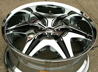 Akuza Big Papi 712 20" Chrome Rims Wheels Dodge Avenger 08 Up 20 x 8 5 5H 45