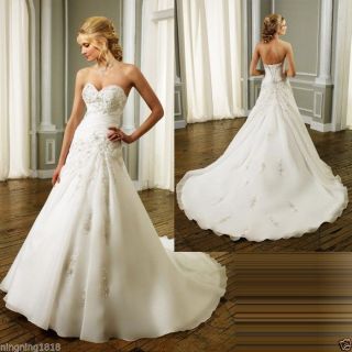 2013 New White/ivory Wedding dress Bride Dress Gown Custom++++
