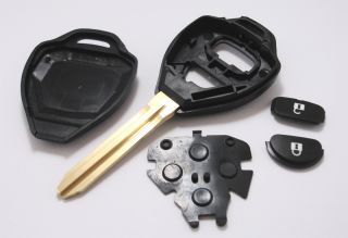 Remote Blank Key Shell Case for Toyota Hilux Prado Tarago Avensis Echo 2 Buttons