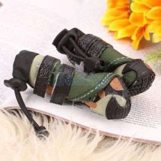 Cool Camo Camouflage Style Pet Dog Cat Puppy Boots Shoes Size 1