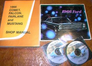 1966 Ford Mustang Comet Cyclone Fairlane GT Futura Falcon Ranchero Shop Manual