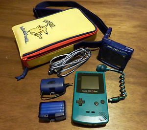 Nintendo Gameboy Color Bundle Accessories Pokemon Carry Case