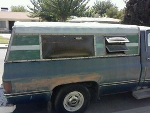 Older Truck camper Shell for Long Bed Fits Chevy Ford 1981