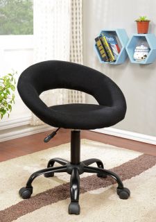 Kings Brand Black Fabric Gas Lift Adjustable Rolling Chair Medical Stool New