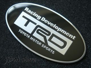 TRD Motor Sports Sticker Badge Black Emblem Fits Toyota Tundra Tacoma Venza