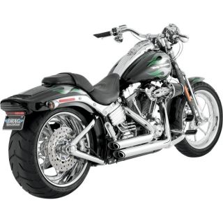 Vance Hines Shortshots Staggered Exhaust System Chrome 17221 Harley Davidson
