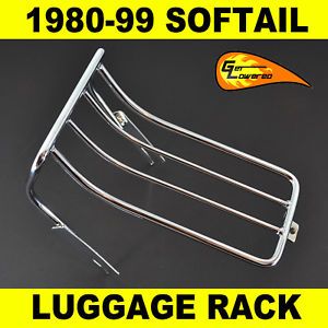 1980 1999 Harley Davidson Softail Chrome Luggage Rack