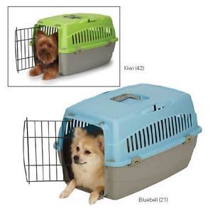 Carry Me Pet Dog Cat Travel Crate s or M Pet Cage w Two Car Seat Belt Slots