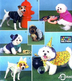 Simplicity Sewing Pattern Pets Dog Clothes Accessories Beds Costumes