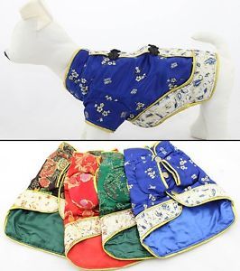 Pet Clothes Wholesale Dog Costumes Clothing Chinese Tang Style Qi Pao Cheongsam