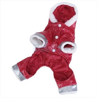 Pet Dog Puppy Hoodie Hooded Jumpsuit Winter Warm Coat Jacket Clothes Costume S