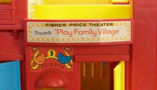Vintage Fisher Price Play Family Village 997 100 Complete Box EXTRAS 1973