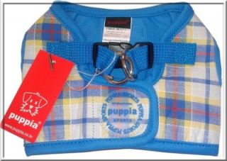 Puppia Step in Vest Dog Harness B Mezzo Blue Choose Size New