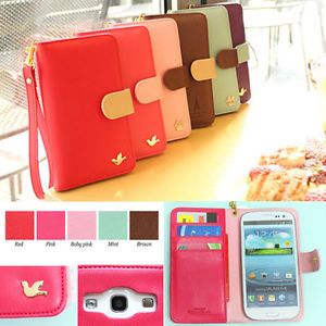 Brand New Samsung Galaxy SIII Case Galaxy S3 LTE Leather Diary Wallet Cases