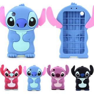 Fashion 3D Girl Gift Lovely Stitch Soft Silicone Case Cover for iPhone 3G 3GS