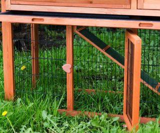 X Large Rabbit Hutch Guinea Pig Cage w Plastic Tray