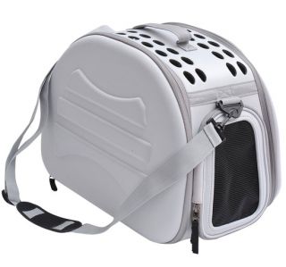 Folding Pet Carrier Dog Cat Travel Bag Crate Tote Handbag w Shoulder Strap