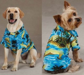 Small to Medium Casual Canine Aloha Camp Dog Shirts Pet Puppy Hawaiian Shirt