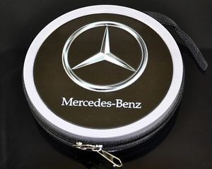 Mercedes Benz Metal Portable 24pcs CD DVD Storage Case Box Holder Sleeve New