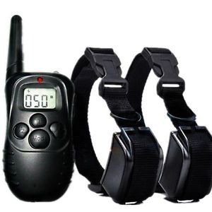 Pet 100 Level LCD Remote Electric Dog Training Collar E Collar Trainer for 2 Dog