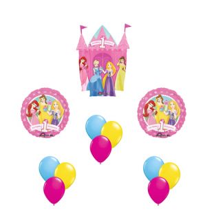 Disney 1st Birthday Princess Castle Balloon Party Set Ariel Rapunzel Cinderella