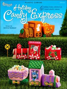 Holiday Candy Express Plastic Canvas Pattern Book Train