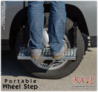 New Portable Foldable Auto Wheel Ladder Step Car SUV Truck Tire Platform PWS