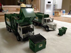 Two Waste Management Garbage Sanitation Truck Collectibles