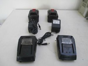New 2 Sets Drill Master 18V Batteries and 2 Chargers Harbor Freight