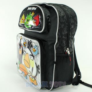 Rovio Angry Birds and King Pig 16" Large Backpack Book Bag Boys Girls Kids