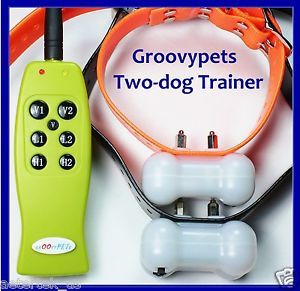 Groovypets Rechargeable Small Medium Large Remote Dog Training Shock Collar
