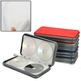 Black 80 Disc CD VCD DVD Wallet Storage Organizer Bag Case Holder Album Box