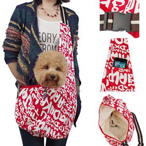 Large Pet Dog Carrier Tote Sling Single Shoulder Puppy Bag Carrying Case Pouch