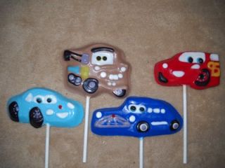 Chocolate McQueen Disney Cars Lollipops Lollipop Favors