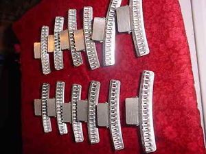 12 Old Fashion Vtg Aluminum Metal Finger Wave Hair Clips Clamps Old School