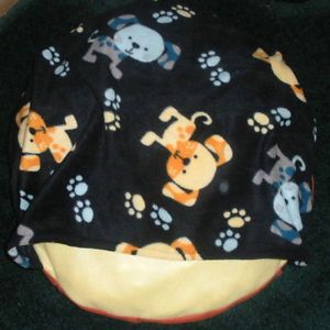 Small Dog Bed Sleeping Bag Cute Yellow Puppy Comfy Cozy