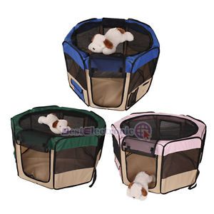 Dog Pet Puppy Kennel Exercise Pen Playpen Soft Crate