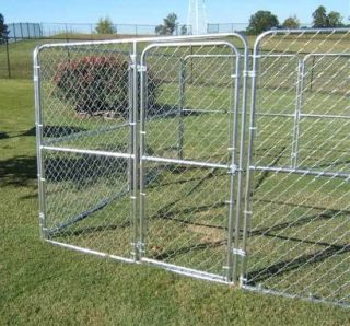 Welded Chain Link Dog Kennel 5' x 30' x 6'H Strong Secure 32" Walk Gate