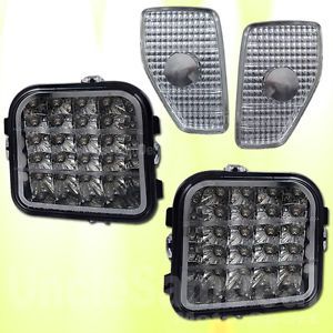 Hummer H3 Clear Lens Amber LED Turn Signal Lights with Corner Side Marker 4piece