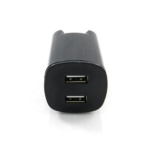 Black Dual USB Wall Home Travel Charger Adapter for ZTE Phones Accessory