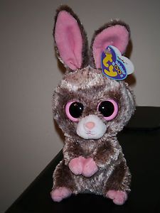 Woody The 6" Chocolate Easter Bunny Ty 2012 Beanie Baby Boos Boo's Babies New